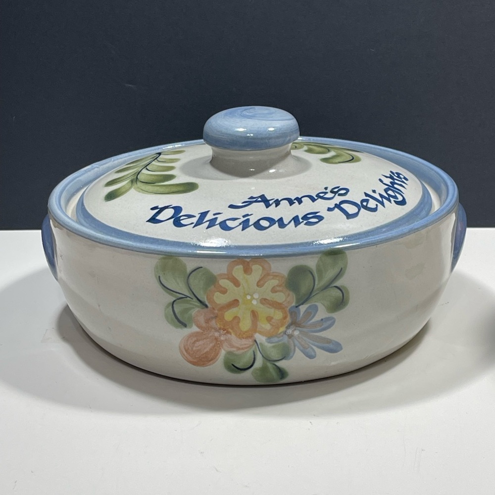 Louisville Stoneware Vtg Covered Baking Dish Anne’s Delicious Delights